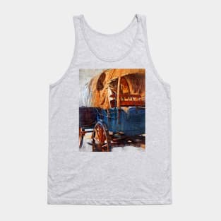 Blue Covered Wagon Tank Top